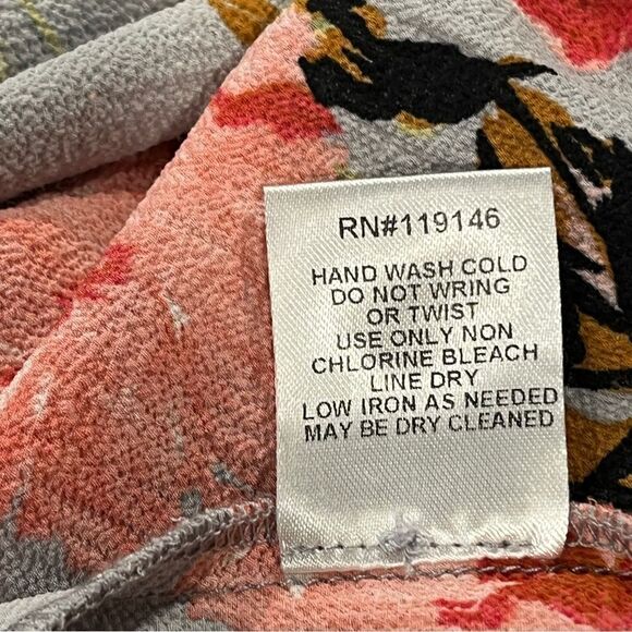 Jodifl scoop neck sleeveless floral a-line tunic / mini dress size medium - Picture 11 of 13